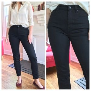 Everlane high rise skinny jeans black 31 (ю4)